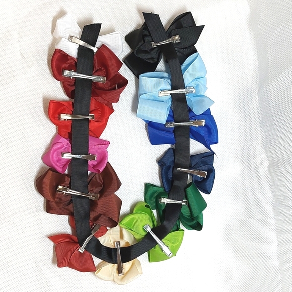 Hair Bows•Grosgrain Ribbon•Baker's Dozen Set (13) - Picture 7 of 8